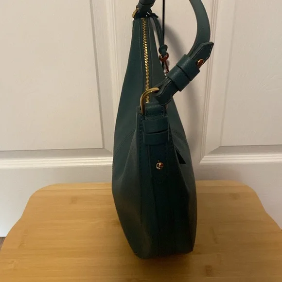 FOR LESLIE🖤FOSSIL🖤Shae Teal Large Hobo/NWOT - Picture 8 of 10